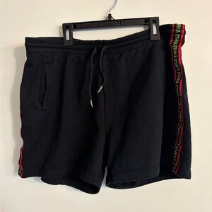 Ethika Black Raw Edge Women's Shorts Drawstring Waist Size L